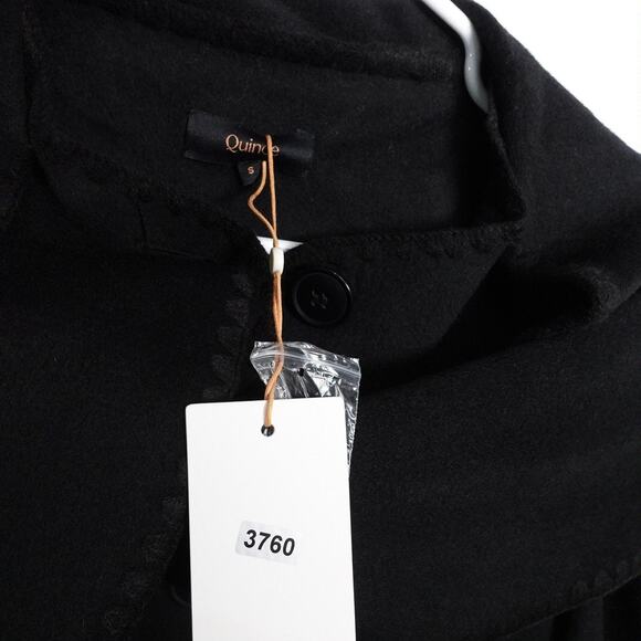 New Quince Women’s Double-Faced Merino Wool Scarf Coat $200 Small 3760 - Picture 12 of 13